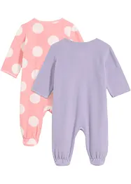 Baby Fleece-Overall (2er Pack), bonprix