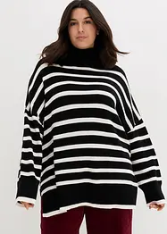 Oversized Pullover mit seitlichen Schlitzen, bonprix