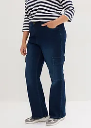 Cargo-Jeans High Waist, Bequembund, bonprix