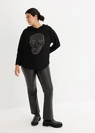 Oversize-Longshirt mit Kapuze, bonprix