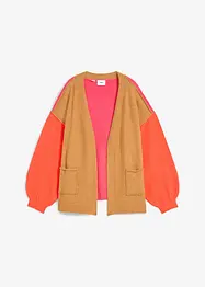 Oversize-Strickjacke mit Color-Blocking, bpc bonprix collection