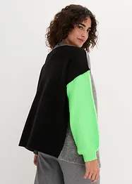 Oversize-Strickjacke mit Color-Blocking, bonprix