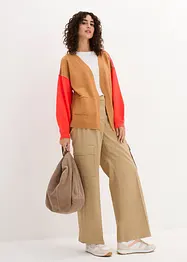 Oversize-Strickjacke mit Color-Blocking, bonprix