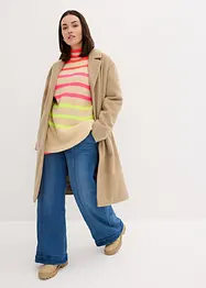 Oversize-Pullover mit Neonstreifen, bonprix