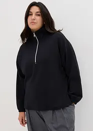 Troyer-Sweatshirt im Boxy-Fit mit Modal, langarm, bonprix