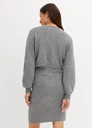 Ensemble 2 pièces en maille ultra douce avec un pull et une jupe, bonprix