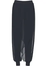 Pantalon avec empiècements crêpe, bonprix