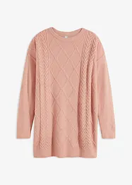 Pull oversize en maille torsadée, bonprix