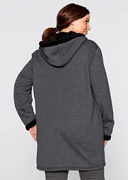 Veste sweat avec polaire peluche, bonprix