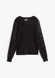 Pull fluide en maille fine, bonprix