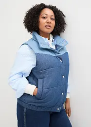 Gilet sans manches matelassé en jean, bonprix