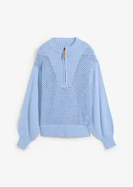 Pull en maille ajourée, bonprix