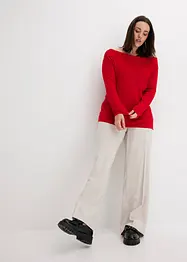 Off-Shoulder-Ripp-Pullover, bonprix