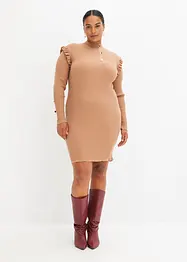 Robe en maille à volants, bonprix