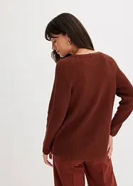 Pull côtelé en coton, bonprix