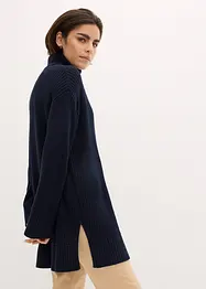Oversize-Rollkragenpullover aus Baumwoll-Mix, bonprix