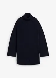 Oversize-Rollkragenpullover aus Baumwoll-Mix, bonprix