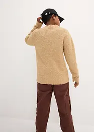 Pull garçon en maille bouclée, bonprix