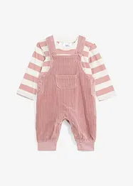 Baby Langarmshirt + Latzhose (2-tlg. Set), bonprix