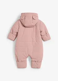 Wattierter wasserabweisender Overall mit Teddyfleece, bonprix