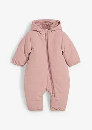 Wattierter wasserabweisender Overall mit Teddyfleece, bonprix