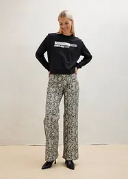 Cropped-Sweatshirt mit Wording, bonprix