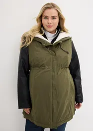 Parka de grossesse et de portage doublée peluche, bonprix