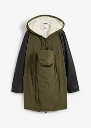 Parka de grossesse et de portage doublée peluche, bonprix