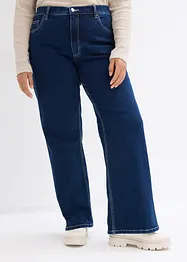 Wide Leg Jeans High Waist, Bio-Baumwolle, bonprix