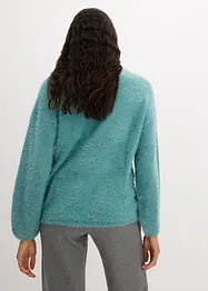 Pullover aus flauschigem Federgarn, bonprix