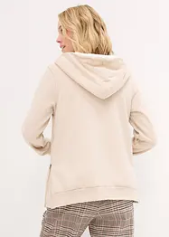 Umstands-Sweatjacke mit Baby-Einsatz und flauschiger Innenseite, bonprix