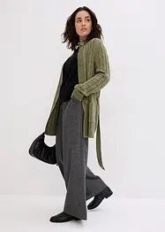 Longstrickjacke mit Zopfmuster, bonprix