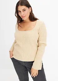 Pullover mit Karree-Ausschnitt, bonprix