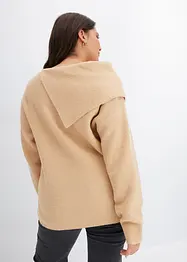 Pullover mit großem Kragen, bonprix