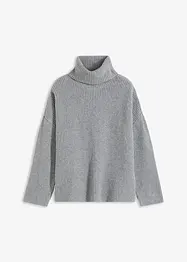 Gerippter Rollkragenpullover, bonprix