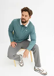 Pique-Poloshirt, Langarm aus reiner Bio-Baumwolle, bonprix