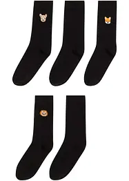 Socken mit Stickerei mit Bio-Baumwolle (5er Pack), bonprix