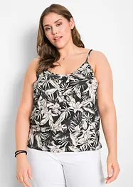 Top à fines bretelles en viscose extensible douce, bonprix