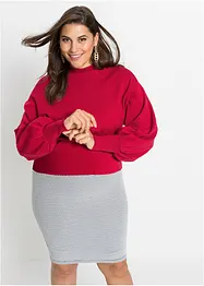 Strickpullover mit Ballonärmeln, bonprix