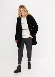 Manteau court oversize aspect laine, bonprix