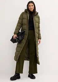 Manteau long matelassé avec capuche, bonprix