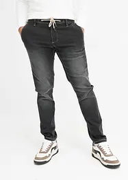 Regular Fit Sweat-Schlupfjeans, Tapered, bonprix