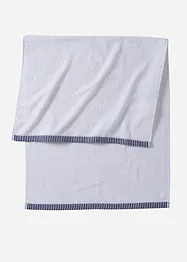 Serviette de bain avec bordure imprimée, bonprix