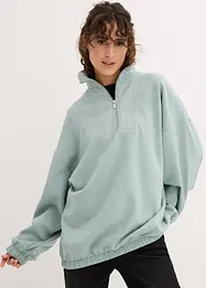 Oversize-Sweatshirt mit Troyerkragen, bonprix