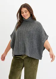 Weit geschnittener Pullover mit Zopfmuster, bonprix