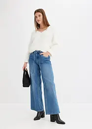 Wide Leg Jeans Mid Waist, bonprix