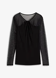 Langarmshirt mit Mesh, bonprix