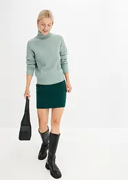 Pull en maille à col montant, bonprix