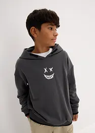 Sweat garçon à capuche style 2 en 1, bonprix