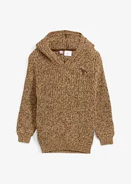 Jungen Strickpullover mit Kapuze, bonprix